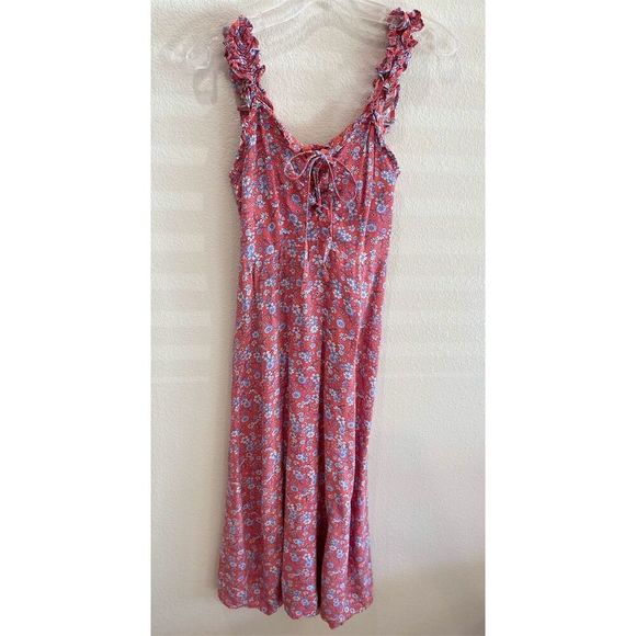 Japna 100% viscose women’s XS pink Floral Sleeveless Casual Spring dresse - Picture 2 of 6